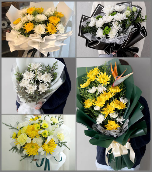 山西长治潞城市翟店镇崇道村白事花束代送